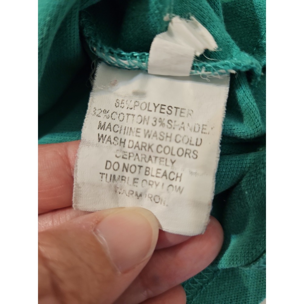 Ralph Lauren Polo Golf Shirt Mens Small Off Shore Logo VIntage Green T Shirt(452 - Picture 4 of 8